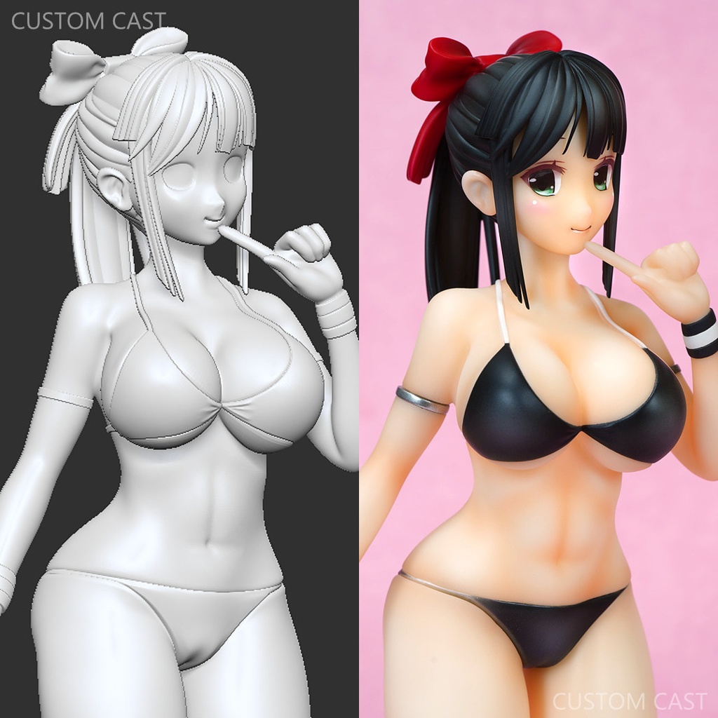 【DL版】美濃部しのぶ #1 ガレージキット（3Dプリンター用データ版）　Minobe Shinobu #1 Garage Kit (downloadable version for 3D printer)