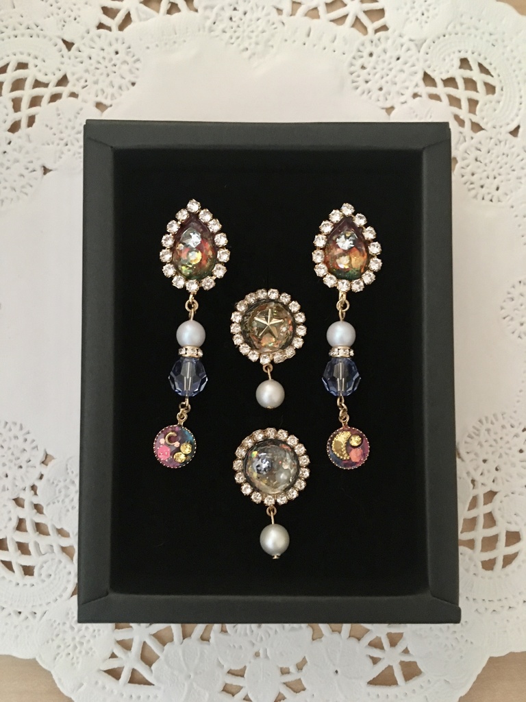 果実色のイヤリングset