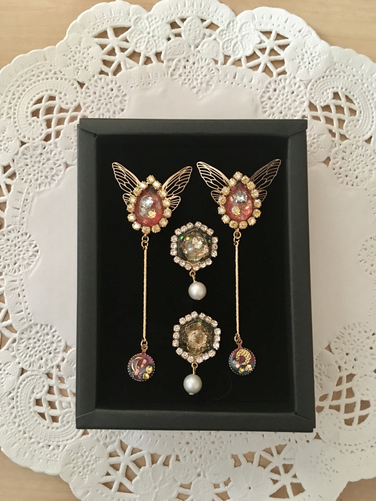 果実色のイヤリングset