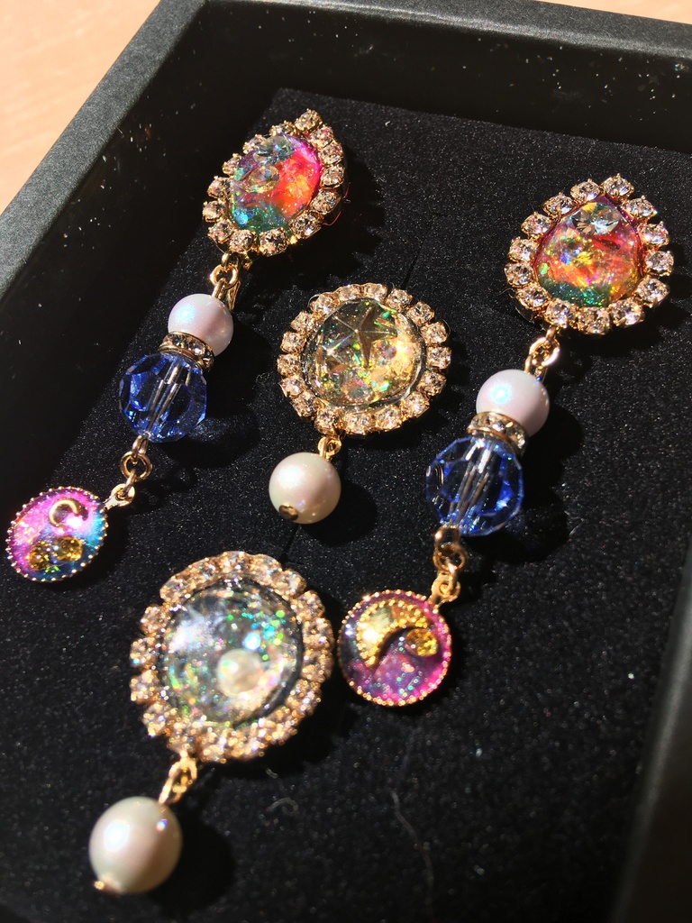 果実色のイヤリングset