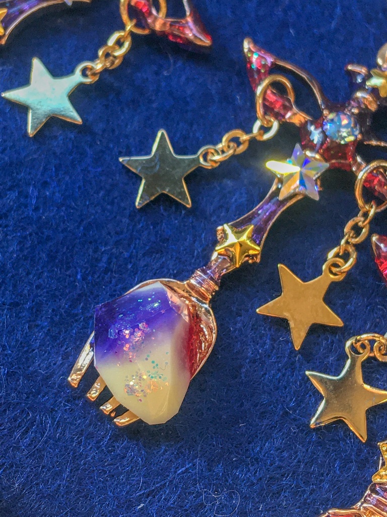 星入りミルクの耳飾り