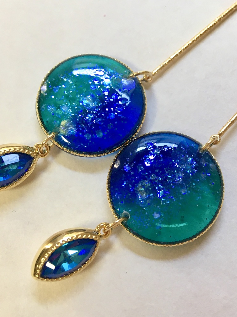 おはじき風 煌めきイヤリング