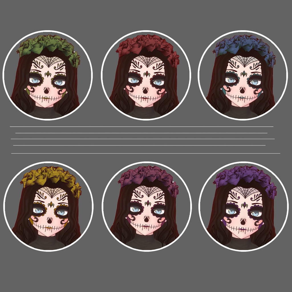 Sugar-Skull Face||砂糖の頭蓋骨