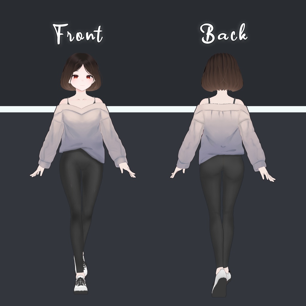 セーター||Off-Shoulder Sweater