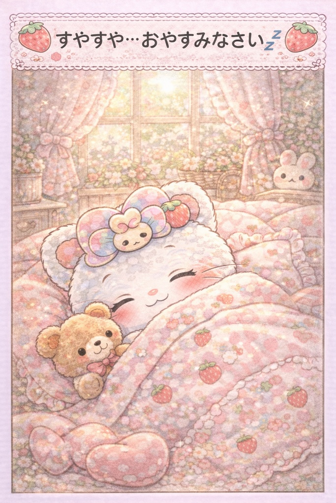 ジェルクベア いちごだいすき デジタルステッカー🍓