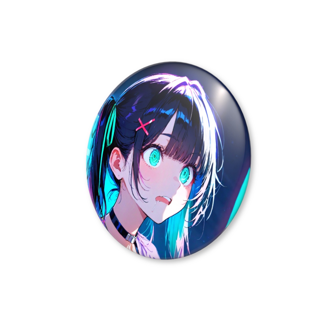 「夜更かし作業中」ガム缶バッジ