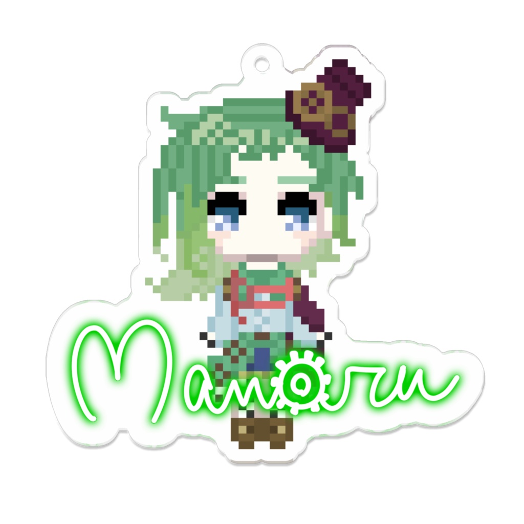 まわるドッド絵アクキー（通常）