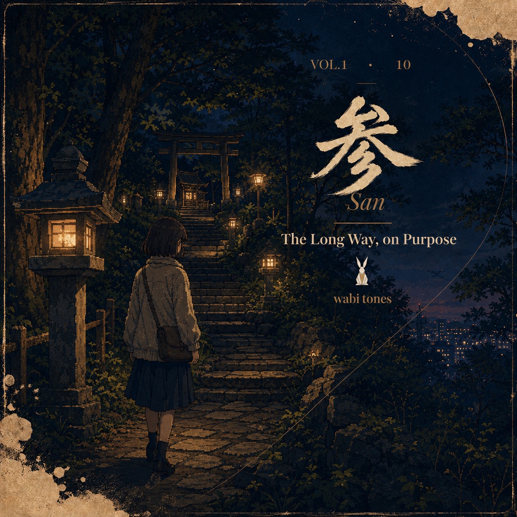 和風アンビエントBGM素材集|Wabi Tones Vol.1 Essential|VRChat・ゲーム・VTuber配信用/12曲・ループ対応・WAV/FLAC・商用可