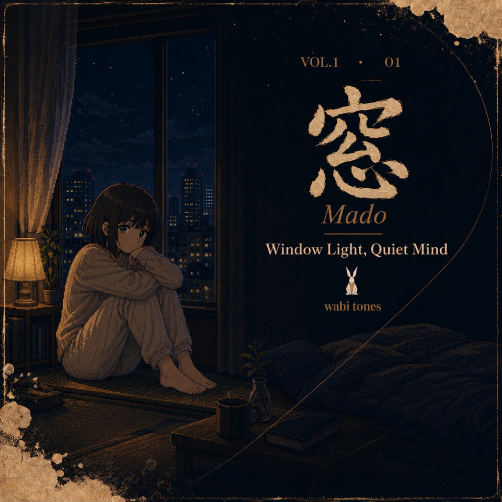 環境音入り和風アンビエントBGM素材集|Wabi Tones Vol.1 Atmosphere|VRChat・ゲーム・VTuber配信用/12曲・ミックス済み・ループ対応・商用可