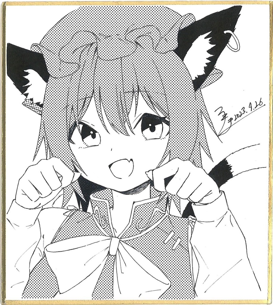 10月2日18時出品開始★橙★東方Project色紙直筆イラスト