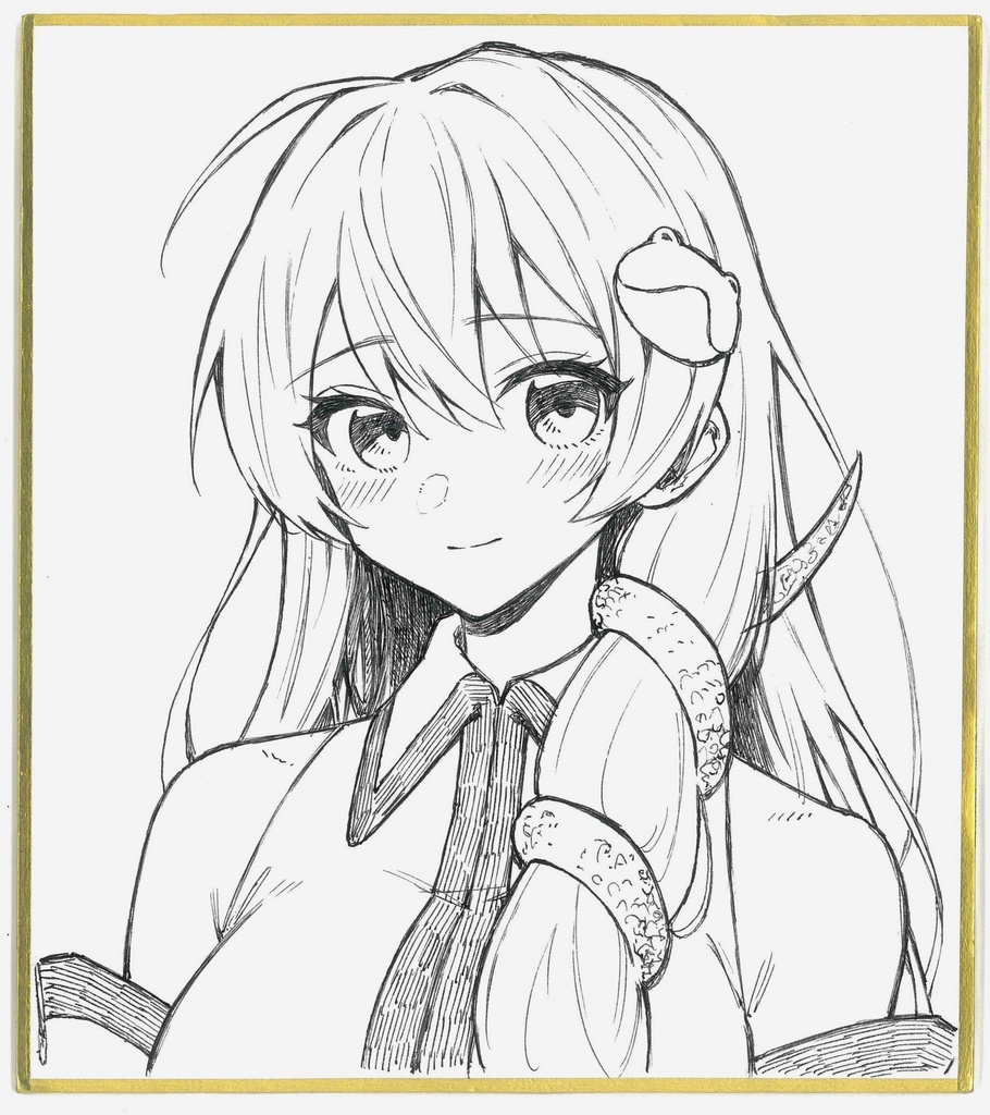 東風谷早苗★東方Project色紙・直筆イラスト