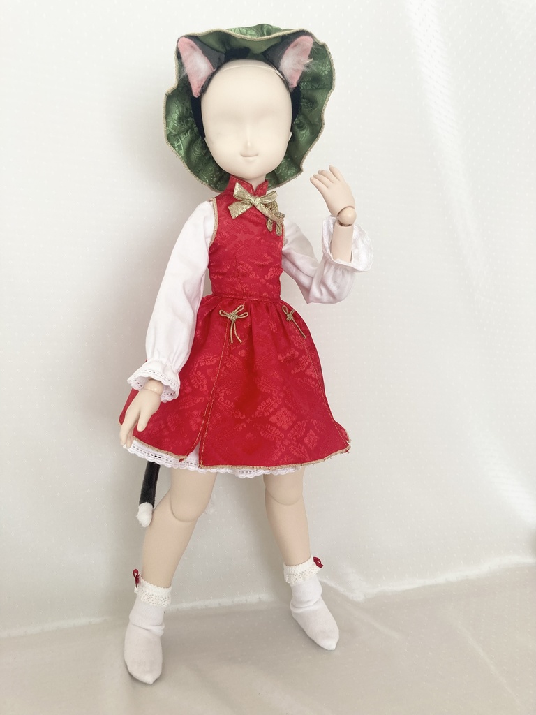 東方project 橙　ドール服