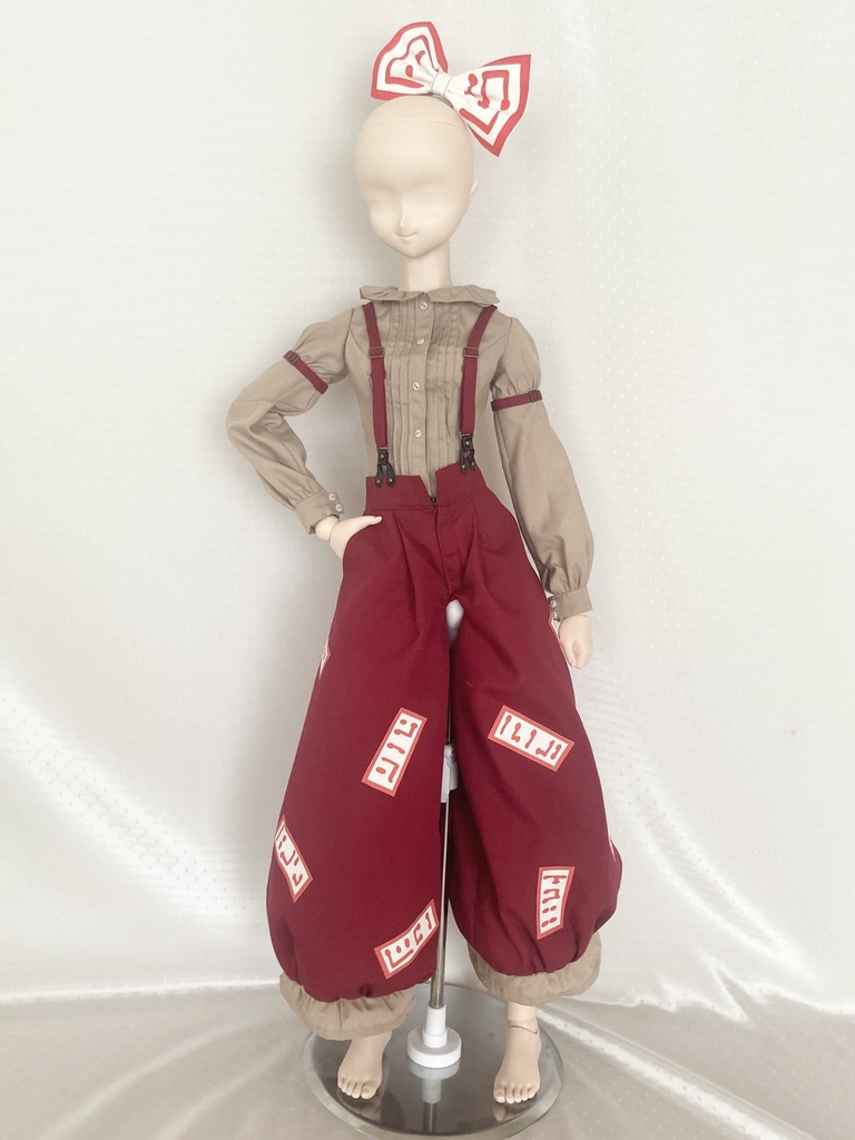 東方project  藤原妹紅　ドール服　60cmドール