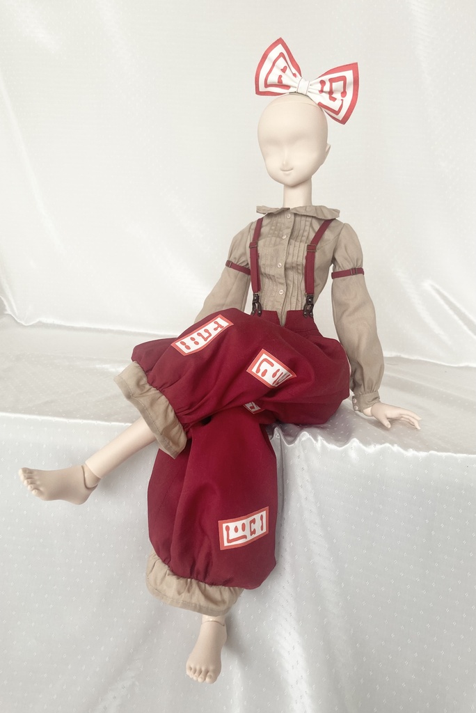 東方project  藤原妹紅　ドール服　60cmドール