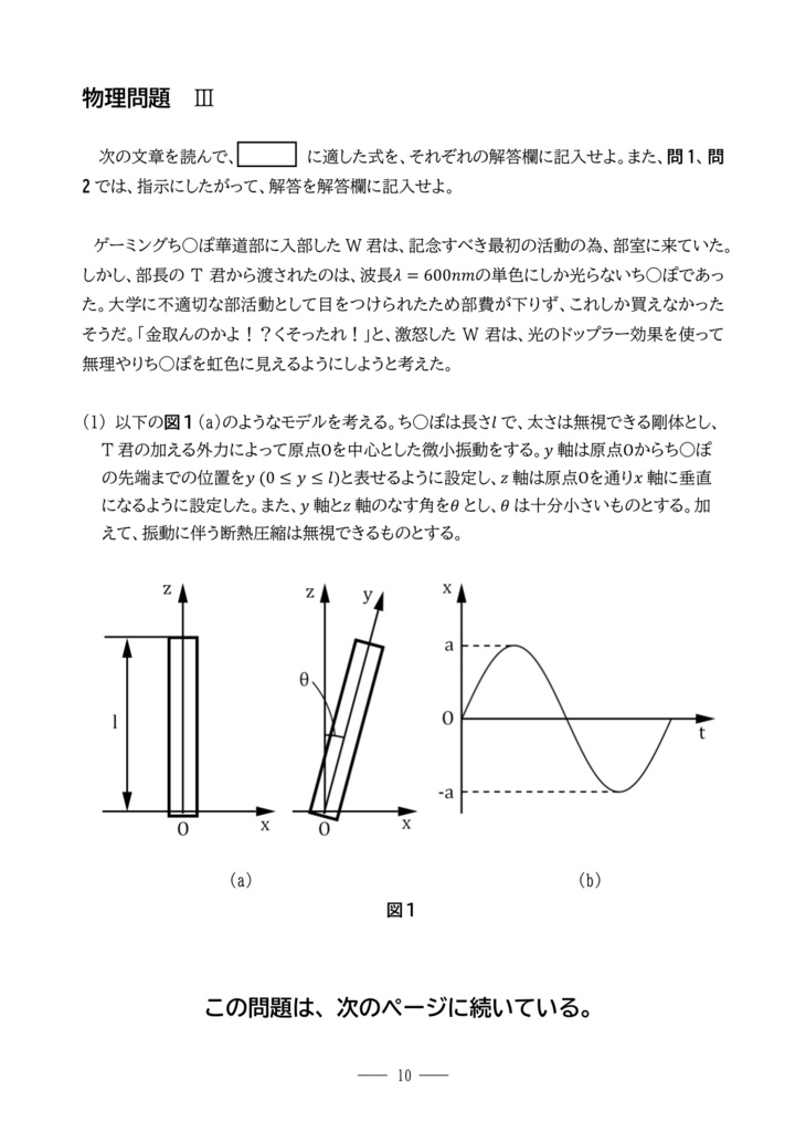 迷問で草 物理 ~力学・電磁気・相対論~