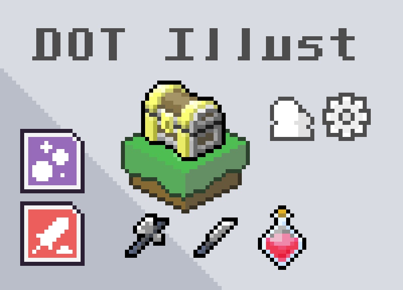 ドット絵 ゲームアイコン素材 イカにみそ汁 Booth