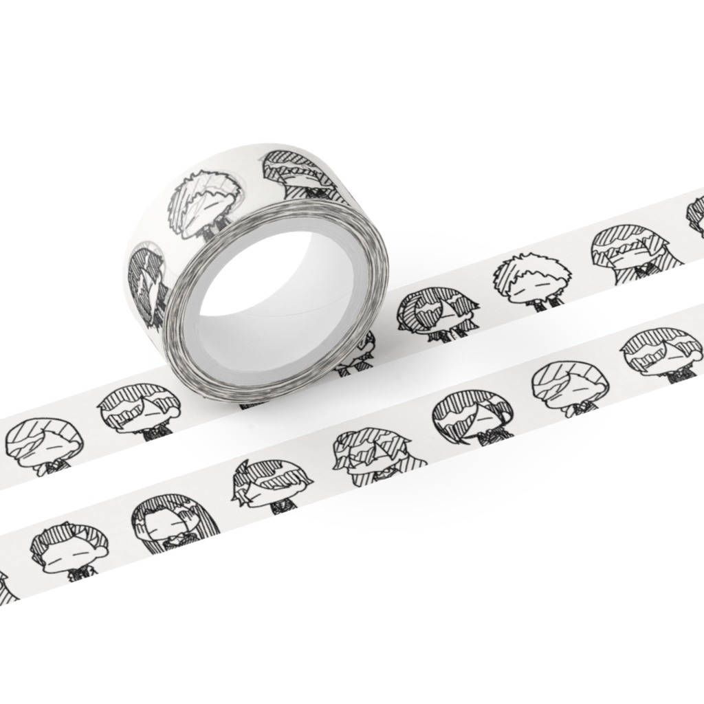 ものくろゆるもち ☁ マスキングテープ