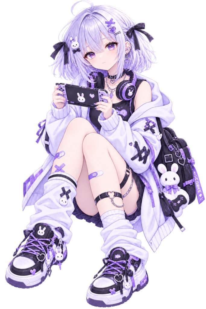 立ち絵【ゲームオタク女の子】