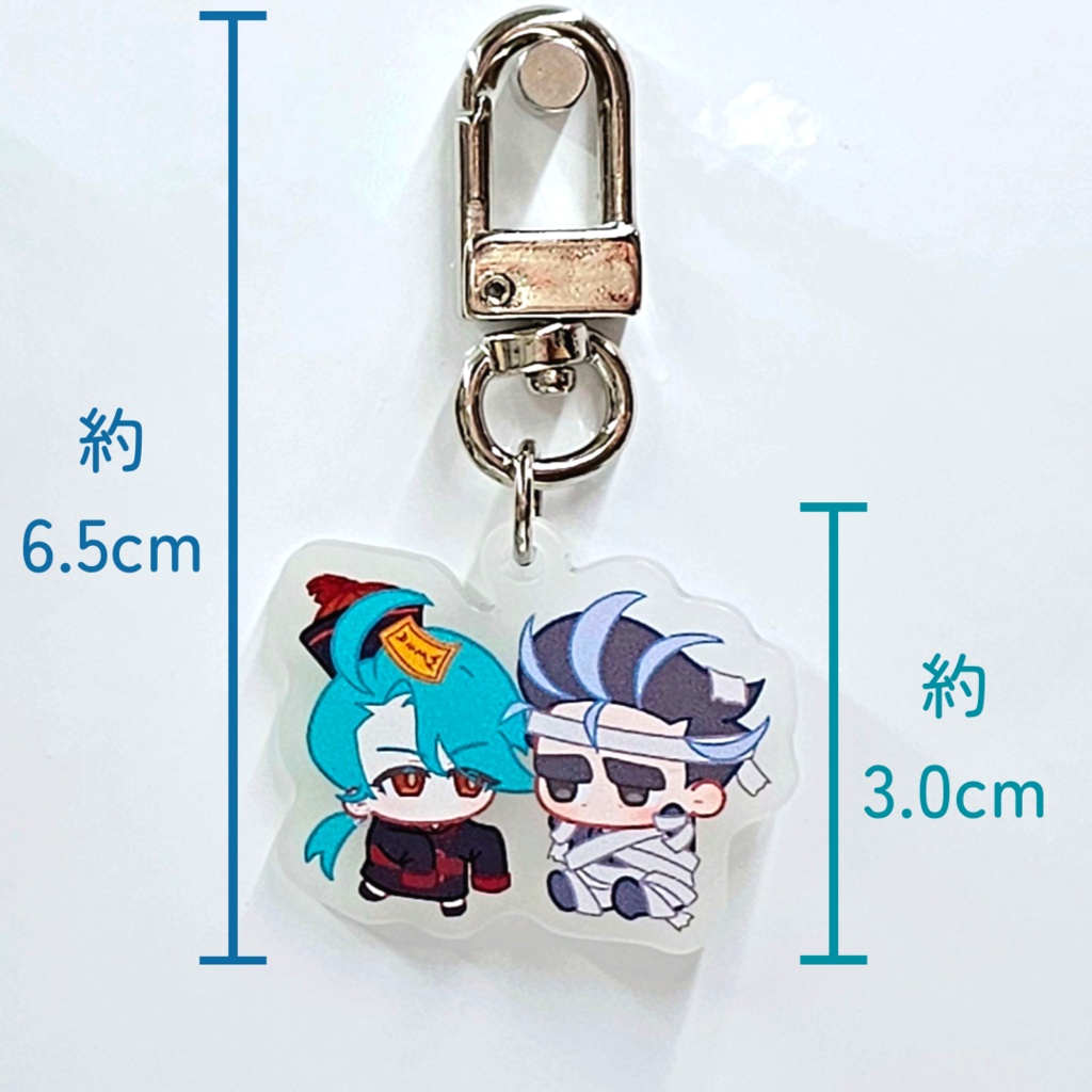 ハロウィン姿 豆アオチリ 蓄光アクリルキーホルダー