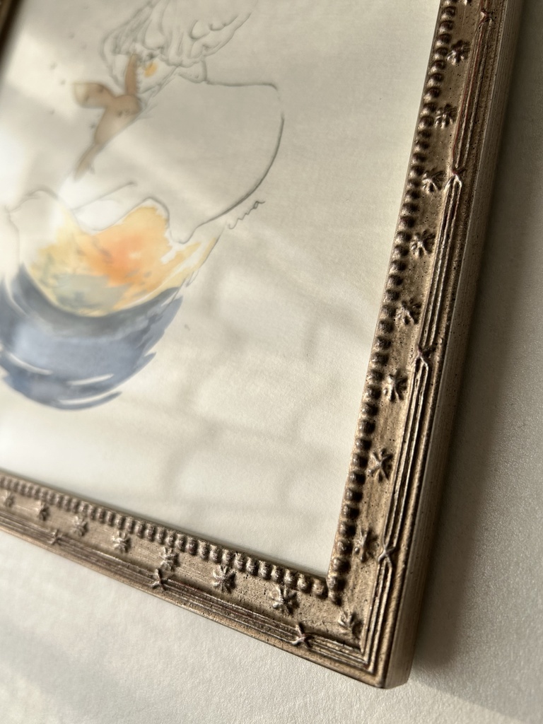 水彩画『きょうは雨』