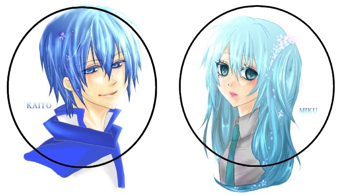 初音ミク KAITO 缶バッチ