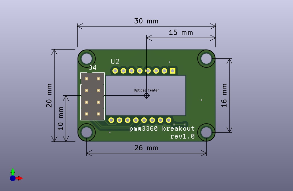 PMW3360 ブレイクアウトボード SUMI(墨)