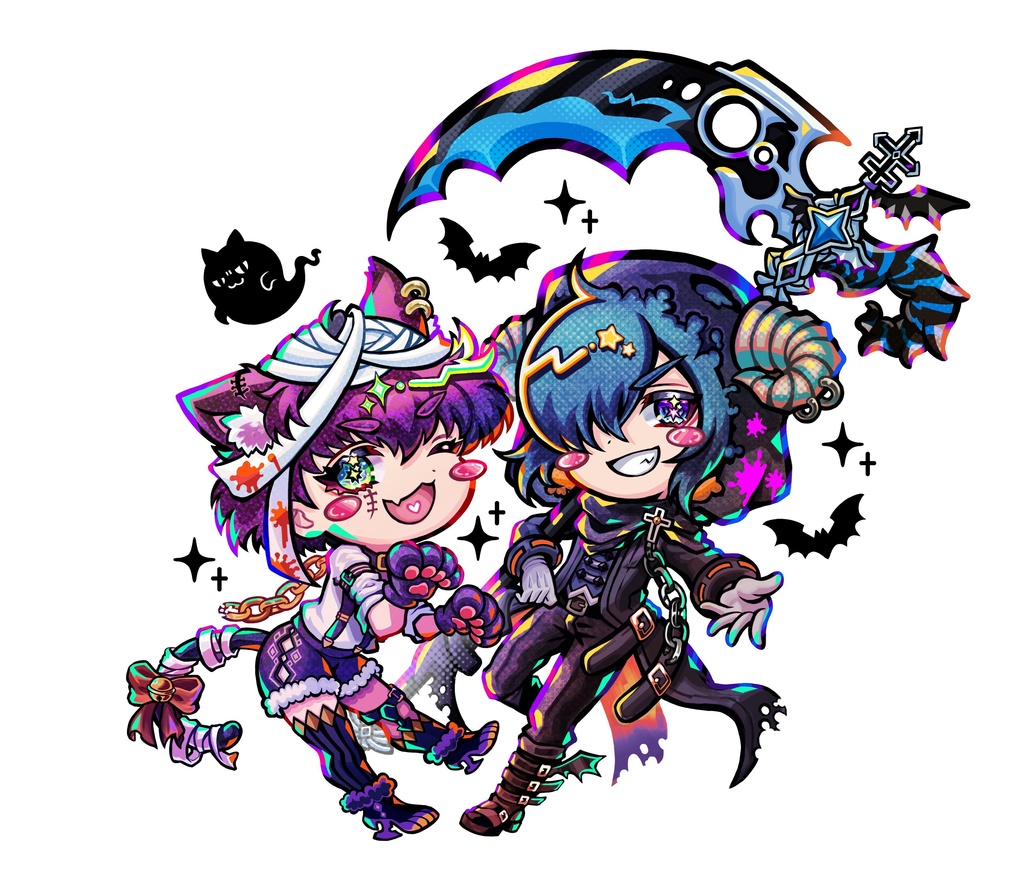 ハロウィンパスディア🎃アクリルスタンドキーホルダー