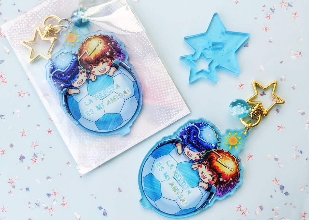 ボールはともだち⚽️パスディアアクリルスタンドキーホルダー