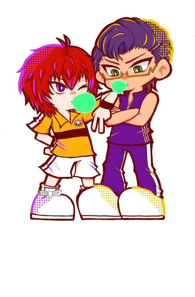 シーサー(丸井、木手)ペアアクリルキーホルダー