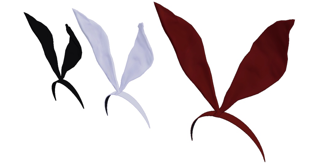 【VRChat想定】リボンカチューシャ