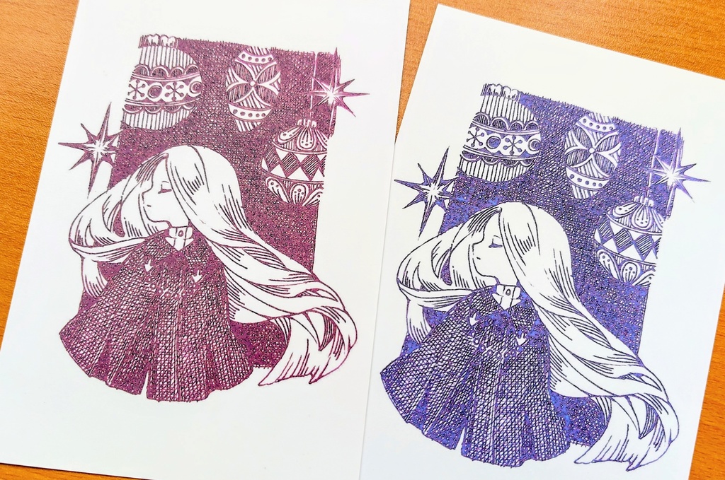 (※クリックポスト)ポストカード『冬の装飾』