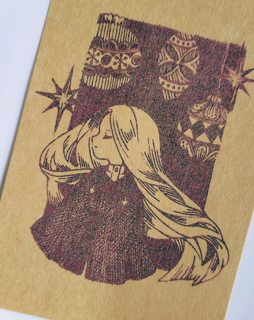 (※クリックポスト)ポストカード『冬の装飾』