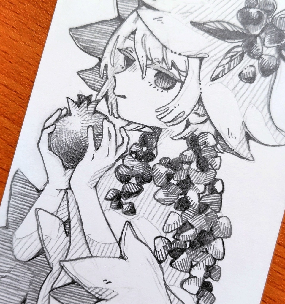 【ミニ原画】ザクロの香り