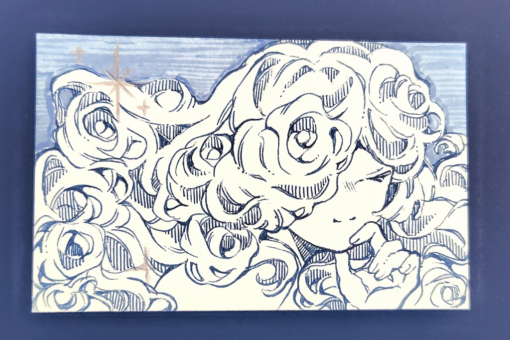 【ドローイング】渦の子