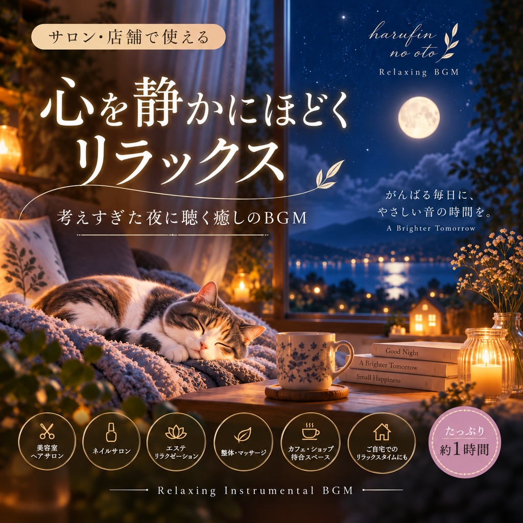 心を静かにほどくリラックス｜サロン・店舗で使える癒しBGM 約1時間