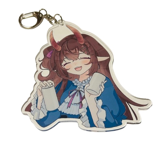 【セット商品】メッセージ付き! 甜鬼ちょく アクリルキーホルダー&アクリルスタンドお得セット(計3種)