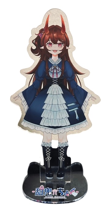 【セット商品】メッセージ付き! 甜鬼ちょく アクリルキーホルダー&アクリルスタンドお得セット(計3種)