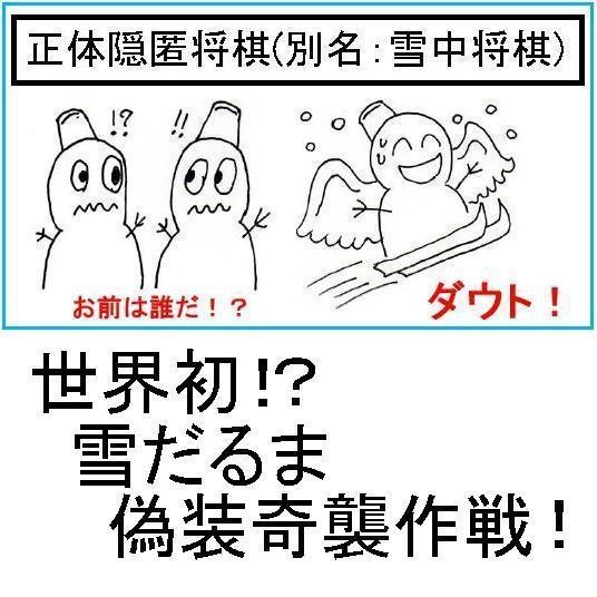 正体隠匿将棋(雪中将棋)(送料込み)