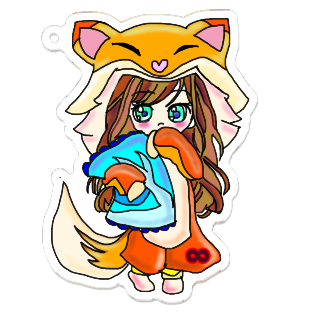 アクリルホルダー 狐 中