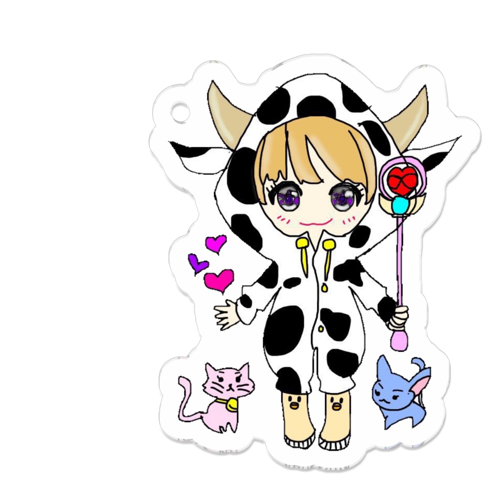 アクリルホルダー 牛