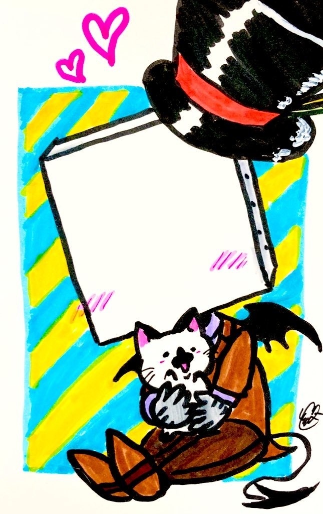 ちびペイントマンと猫