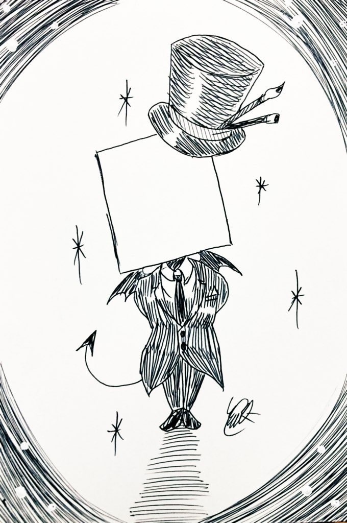 ペン画のちびペイントマン