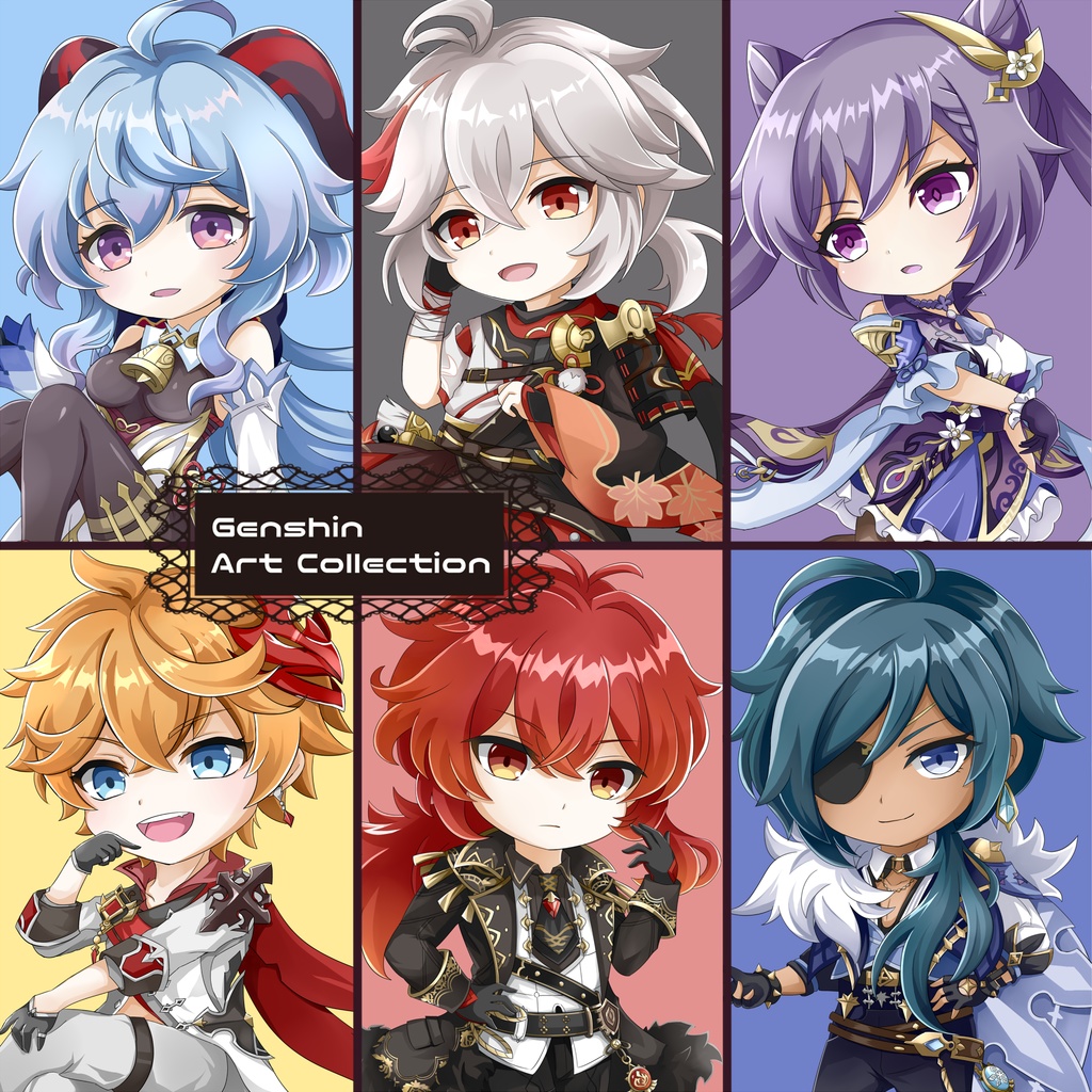 Genshin Art Collection 原神フルカラーイラスト本 Littlemaidsan Booth