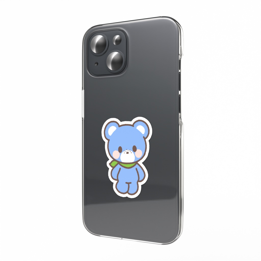 くまのねもふぃらくん スマホステッカー【ふらわ~ふれんず】