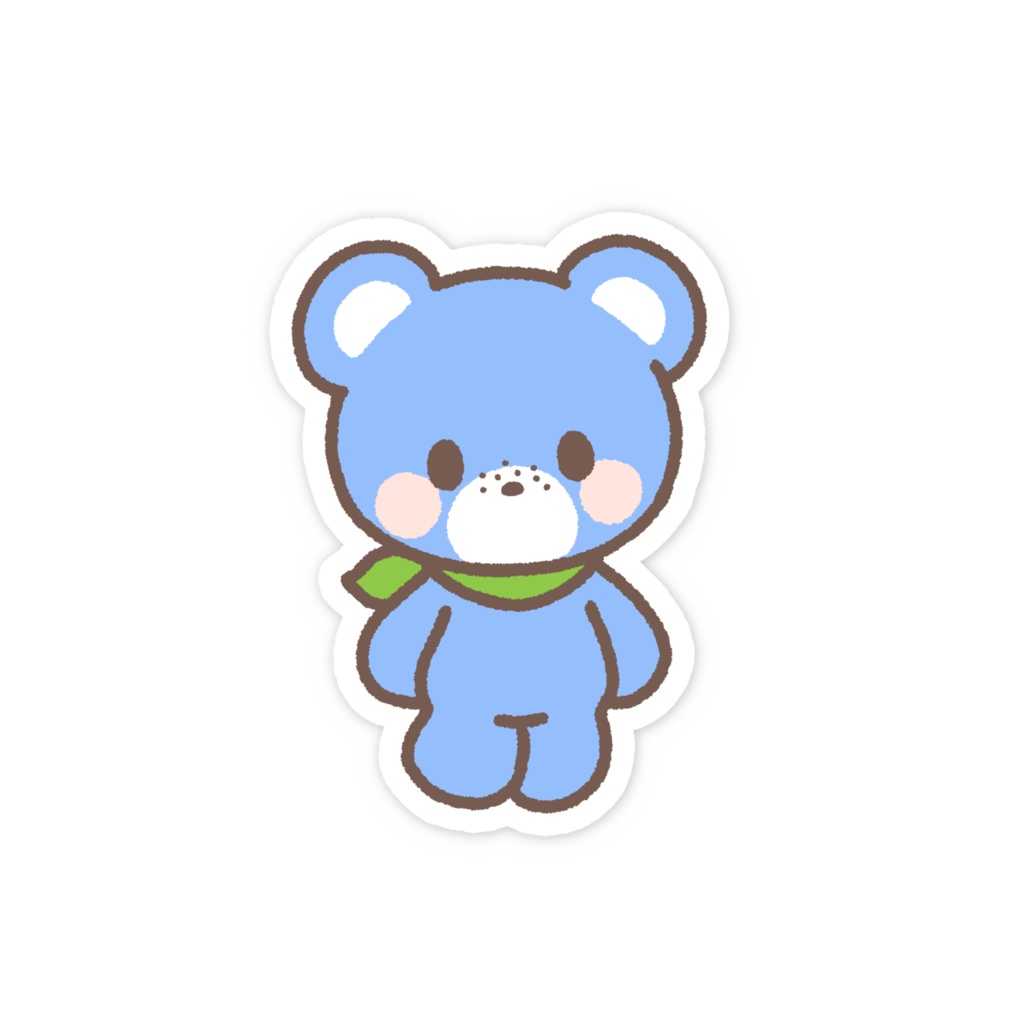くまのねもふぃらくん スマホステッカー【ふらわ~ふれんず】