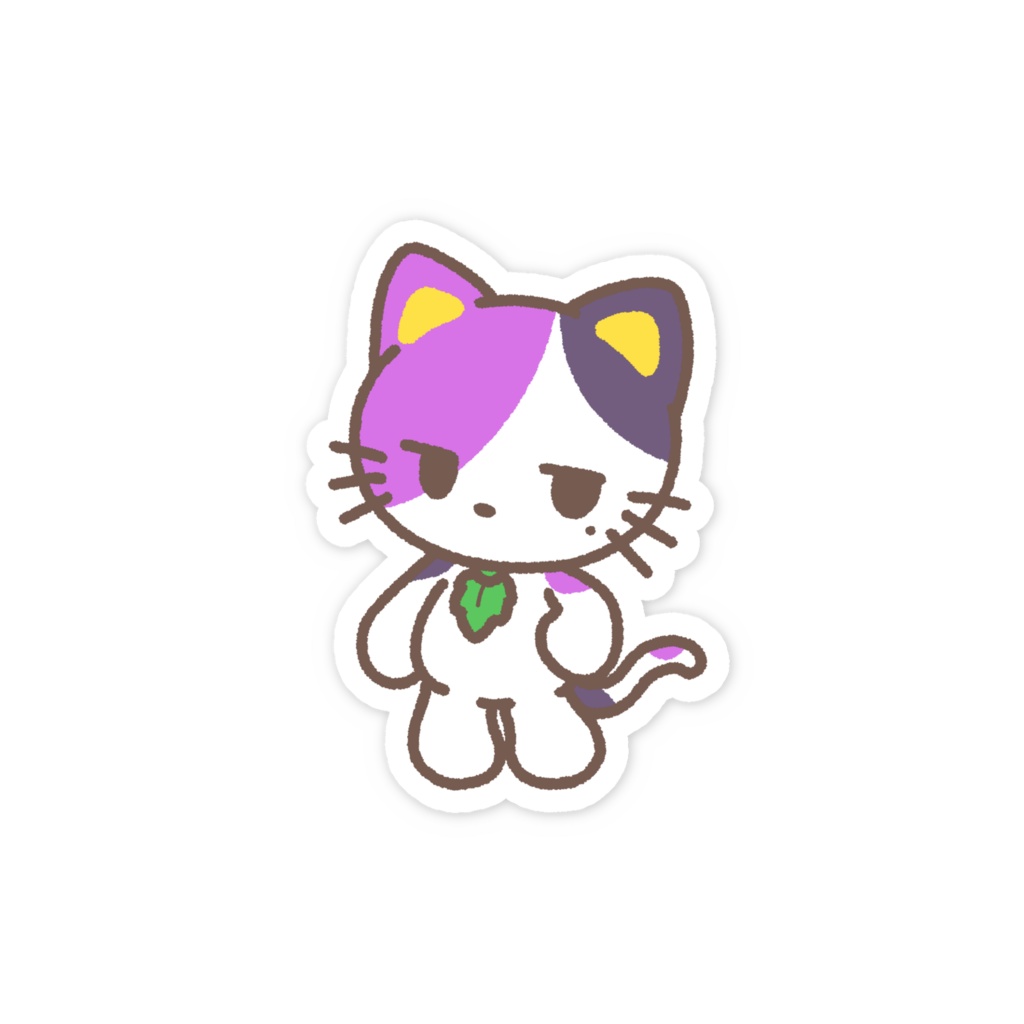 ねこのぱんじーくん スマホステッカー【ふらわ~ふれんず】