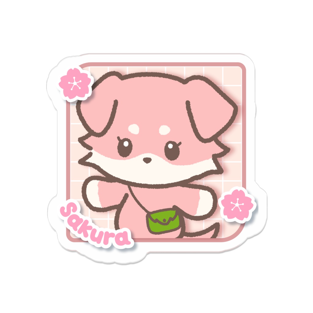 いぬのさくらちゃん アクリルバッジ【ふらわ~ふれんず】