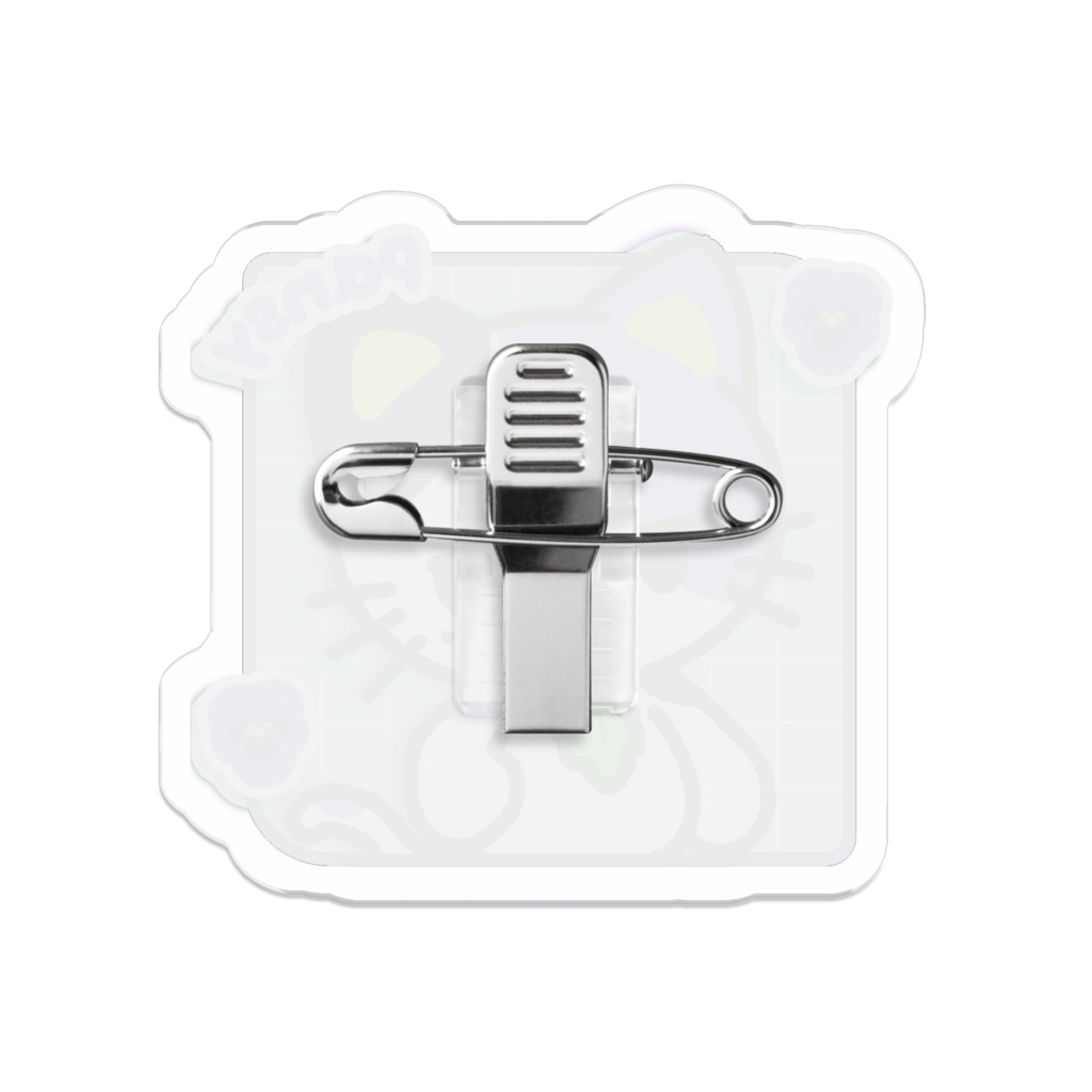 ねこのぱんじーくん アクリルバッジ【ふらわ~ふれんず】