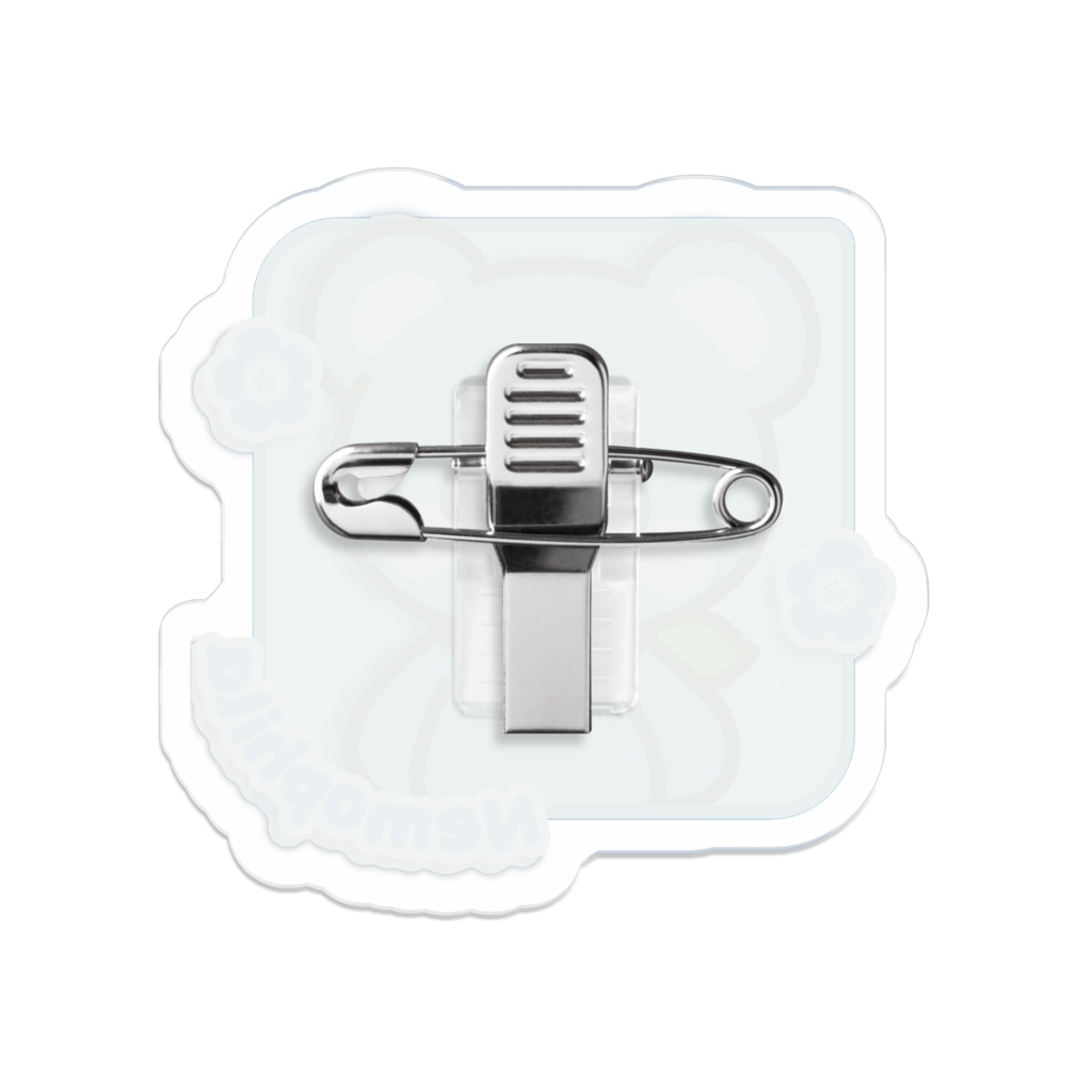 くまのねもふぃらくん アクリルバッジ【ふらわ~ふれんず】