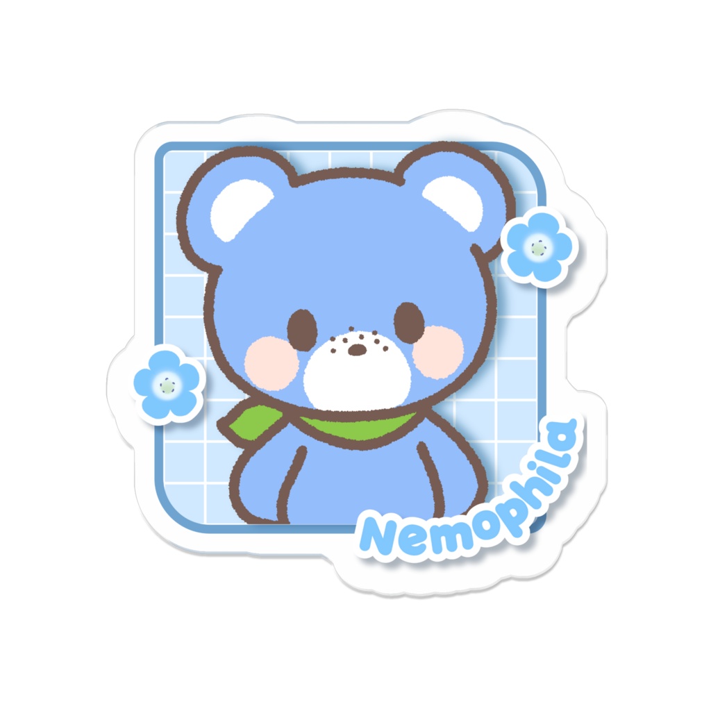 くまのねもふぃらくん アクリルバッジ【ふらわ~ふれんず】